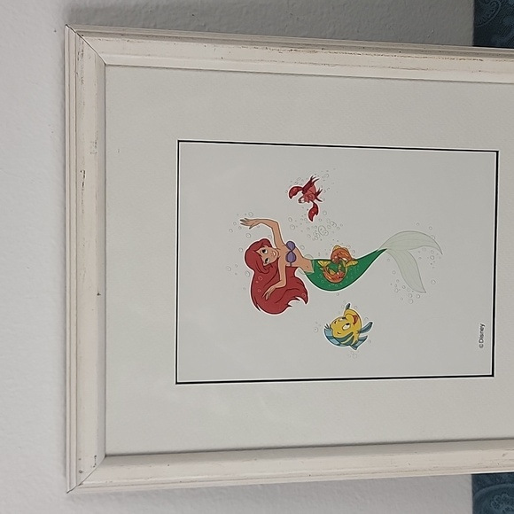 Disney Ariel Flounder & Sebastian Framed 11 X 9 1/4 Picture - Picture 6 of 12